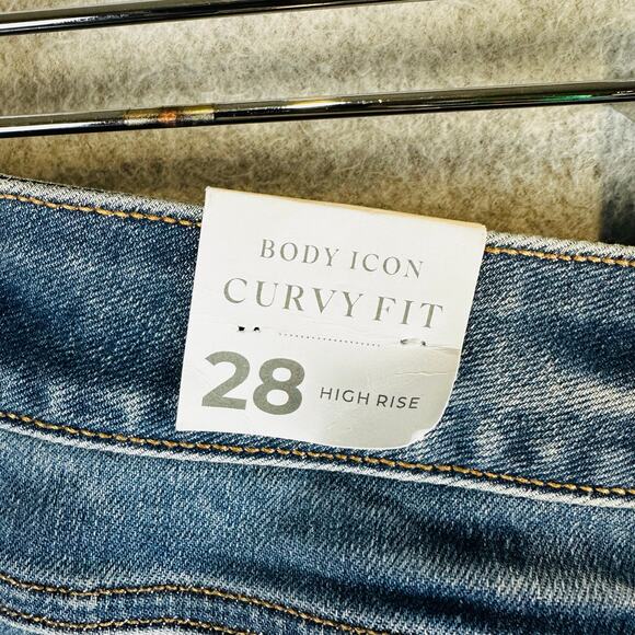 Lane Bryant Womans Sz 28 Flare Jeans High-Rise Blue Stretch Curvy Fit NWT - Picture 9 of 9
